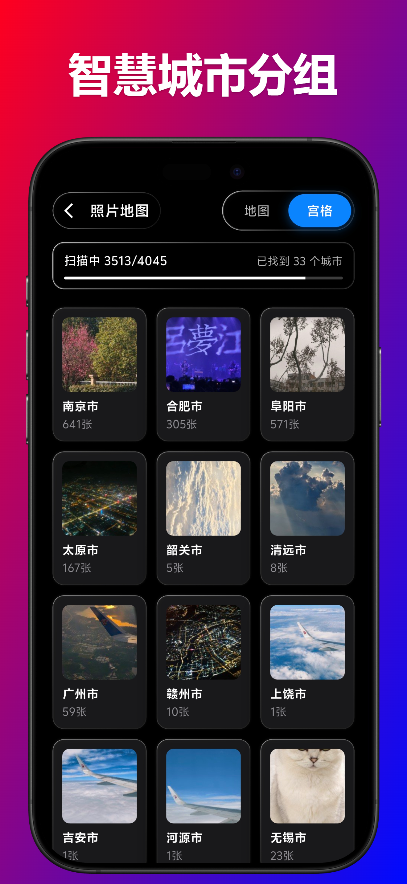 照片地图-城市分组